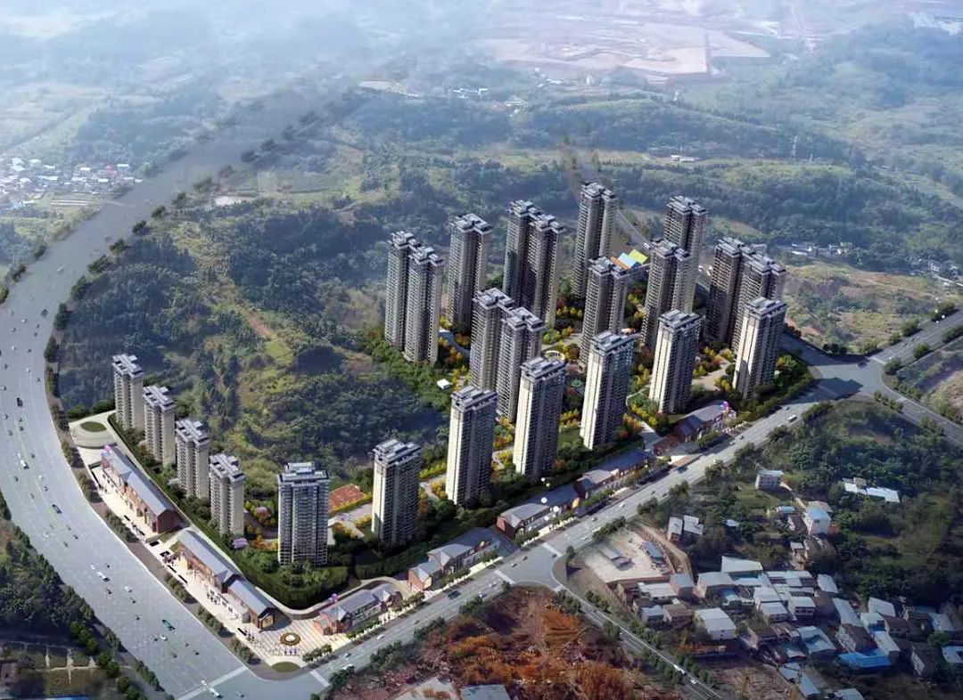 匠心铸造 | 实力见证  简阳天宫山安置还房建设项目主体结构封顶