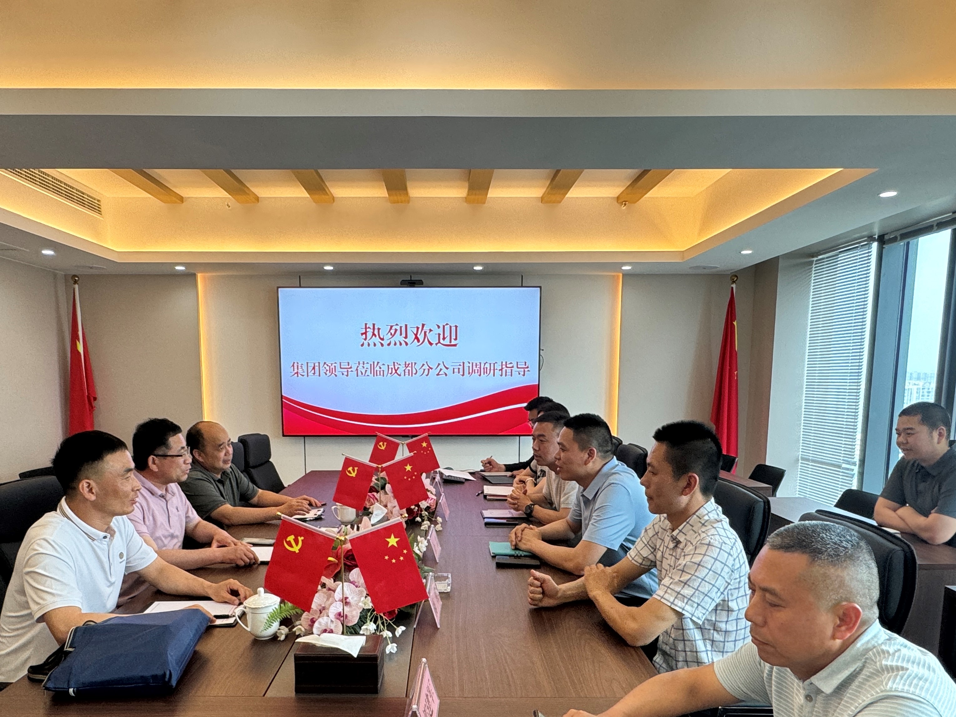 集团安全总监一行赴成都分公司调研并指导工作